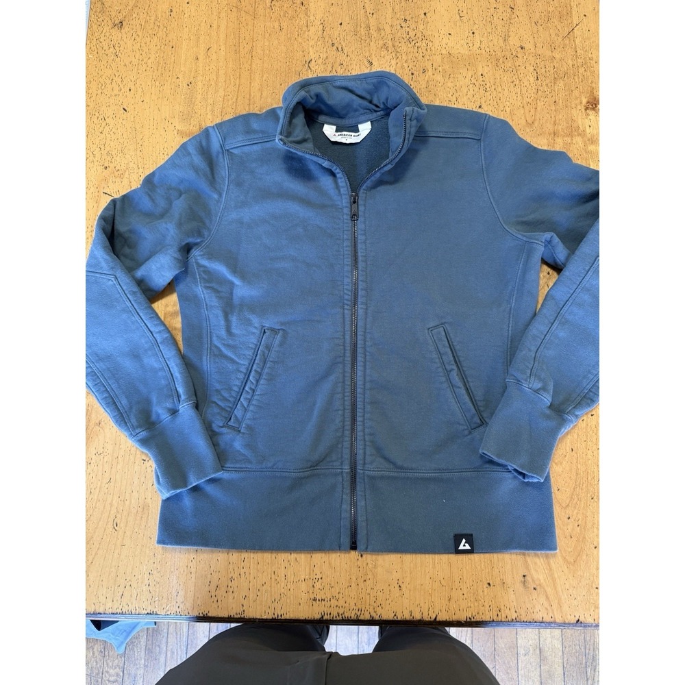 American Giant Moto Jacket Women's Medium Teal Full Zip Casual Pockets‎ Outdoors